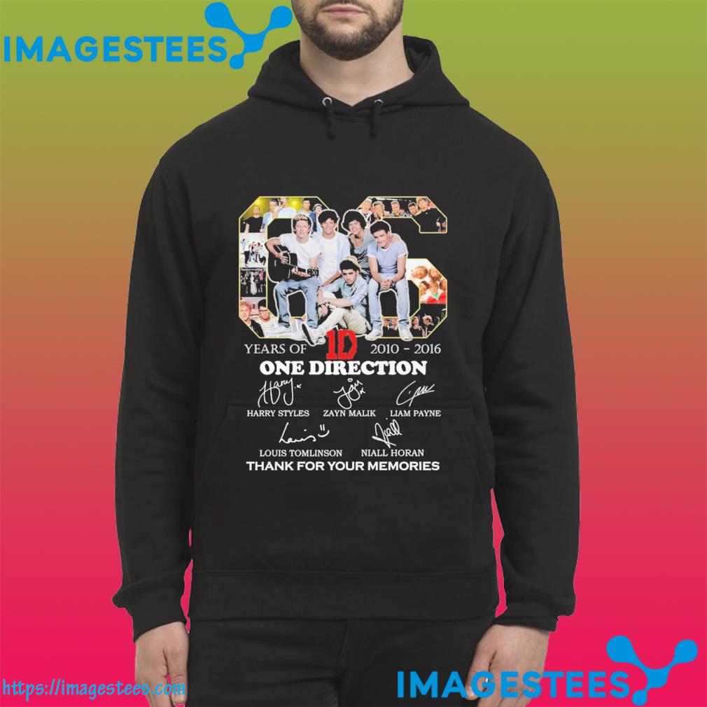 66 years of 2010 2016 One Direction signatures thank you for the memories hoodie