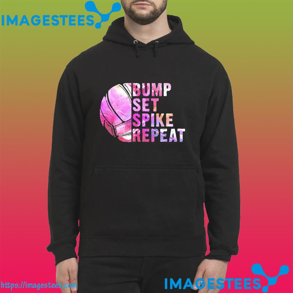 Bump set spike repeat hoodie